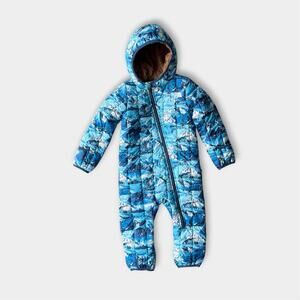 The North Face Thermoball Eco Bunting One Piece Snow Suit Blue 18-24 Months NWOT